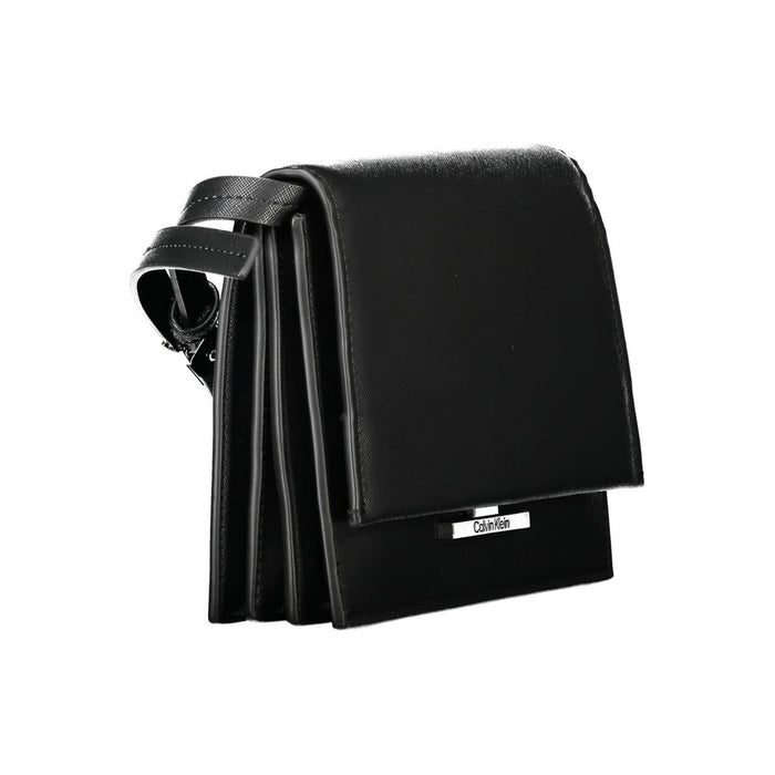 Calvin Klein Nero Poliuretano Woman Shoulder Bag