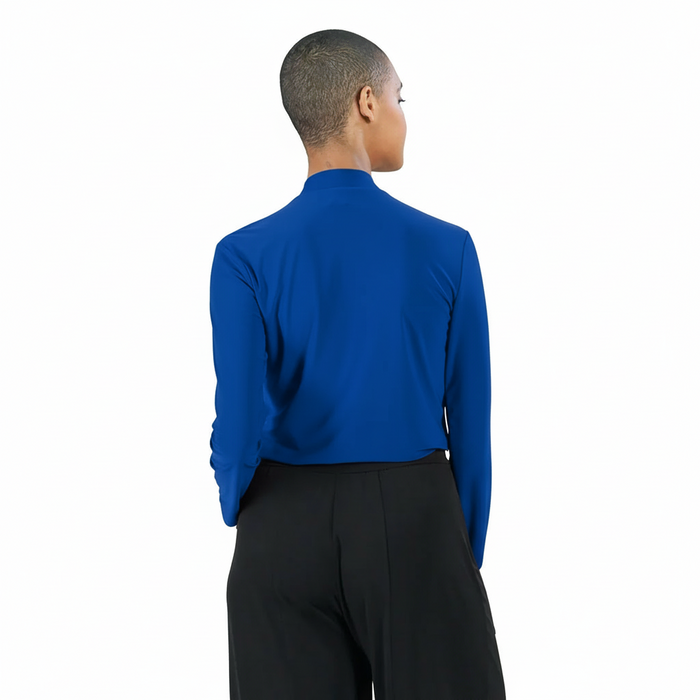Clara Sunwoo Keyhole Front Top in Cobalt - T237-COB - Size 1X Only!
