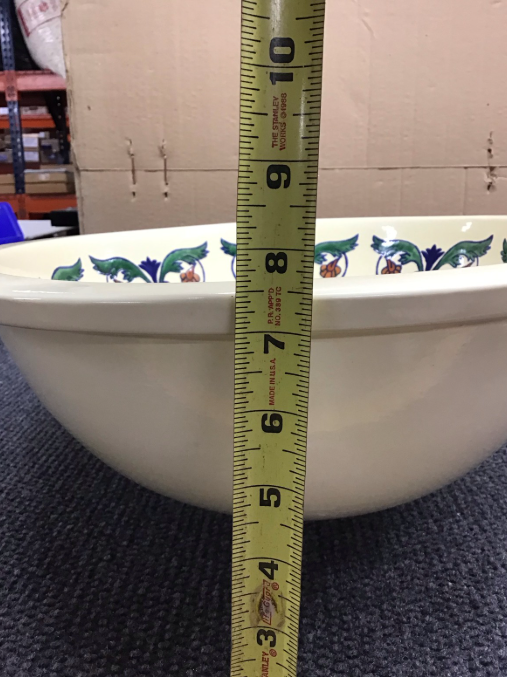 CLEARANCE - Traditional Mexican Sink-Alas De Flor - LARGE OVAL