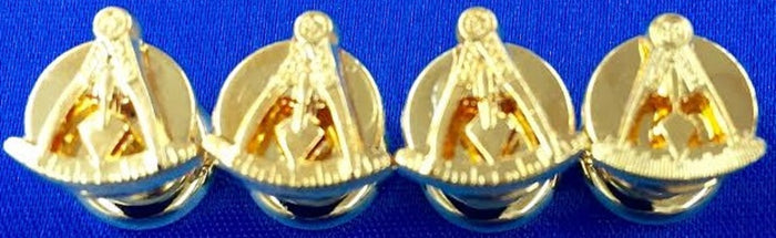 D9734 Shirt Studs PTIM, Gold, Set of 4