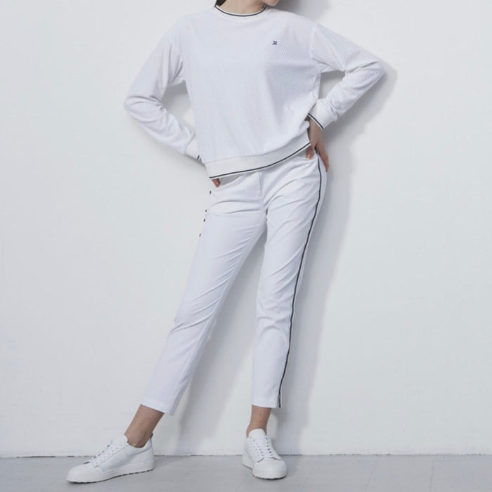 Daily Sports Glam Ankle Pants - White
