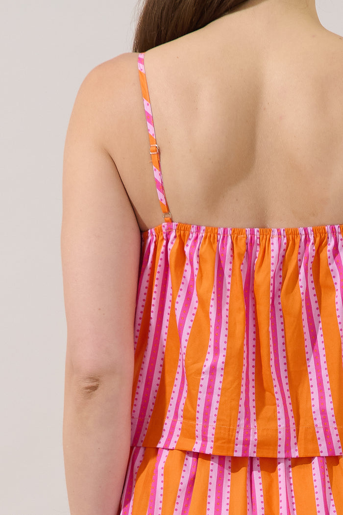 Desmond Cami Top Candy Stripe
