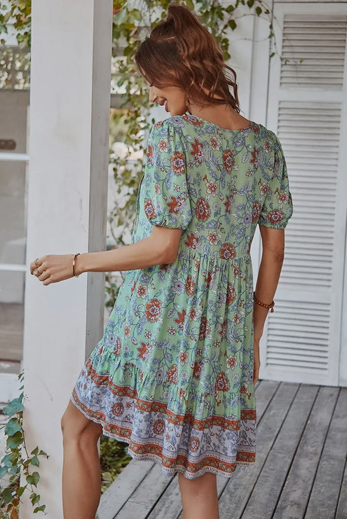 Dresses - Summer Leisure Holiday Style Small Fresh Dress, Blue