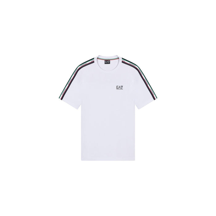 Image 4 : T-shirt Ea7 homme bleu porté, coupe confortable manches courtes — Delvale