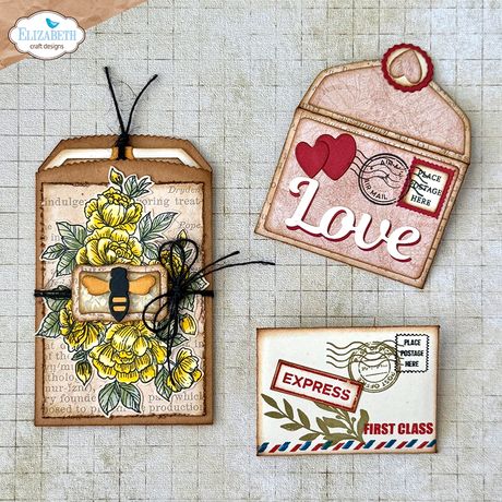 Elizabeth Craft Designs | 6x8 Postcard Parts Stamp Set