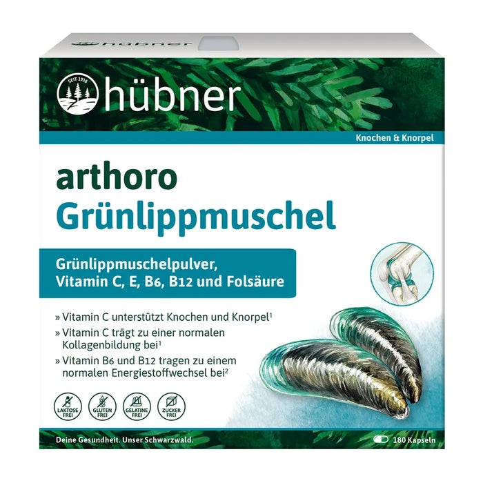 Hübner - arthoro Grünlippmuschel - 180 Kapseln, 90g_14481.jpg