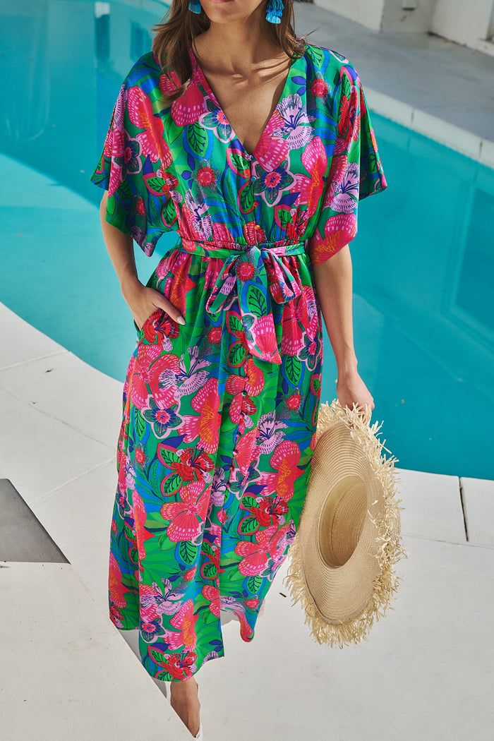 Mielle Kimono Maxi Dress Hansel Floral