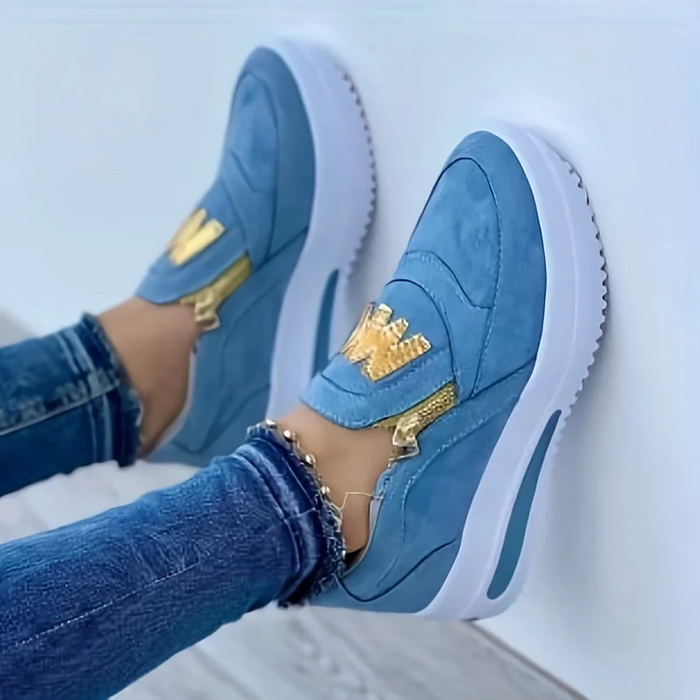 Nella - Chaussures Orthopédiques Confortables avec Plateforme Casual Slip-on pour Femme
