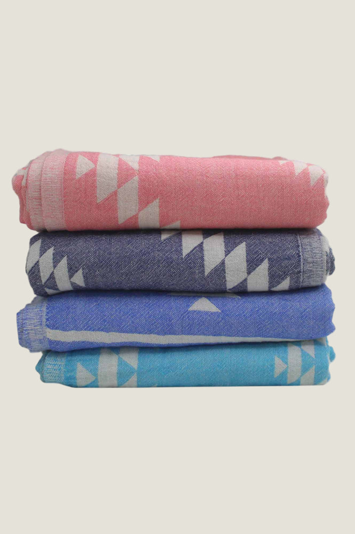 Pestemal Greek Absorbent Towels | Navy - Aspiga