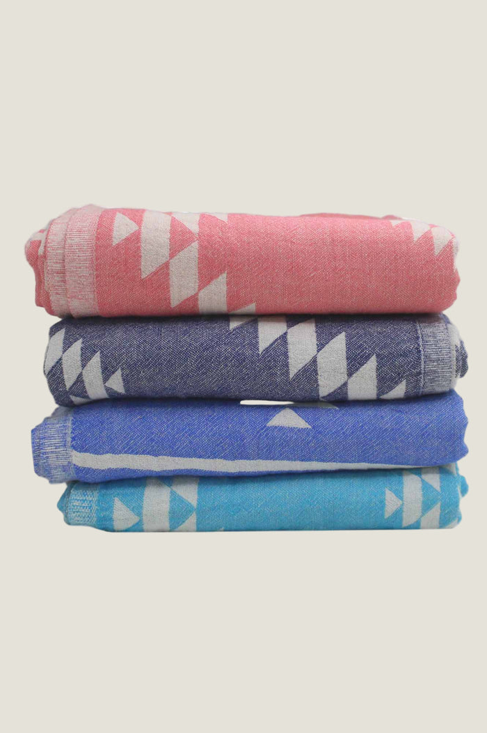 Pestemal Greek Absorbent Towels | Pink - Aspiga