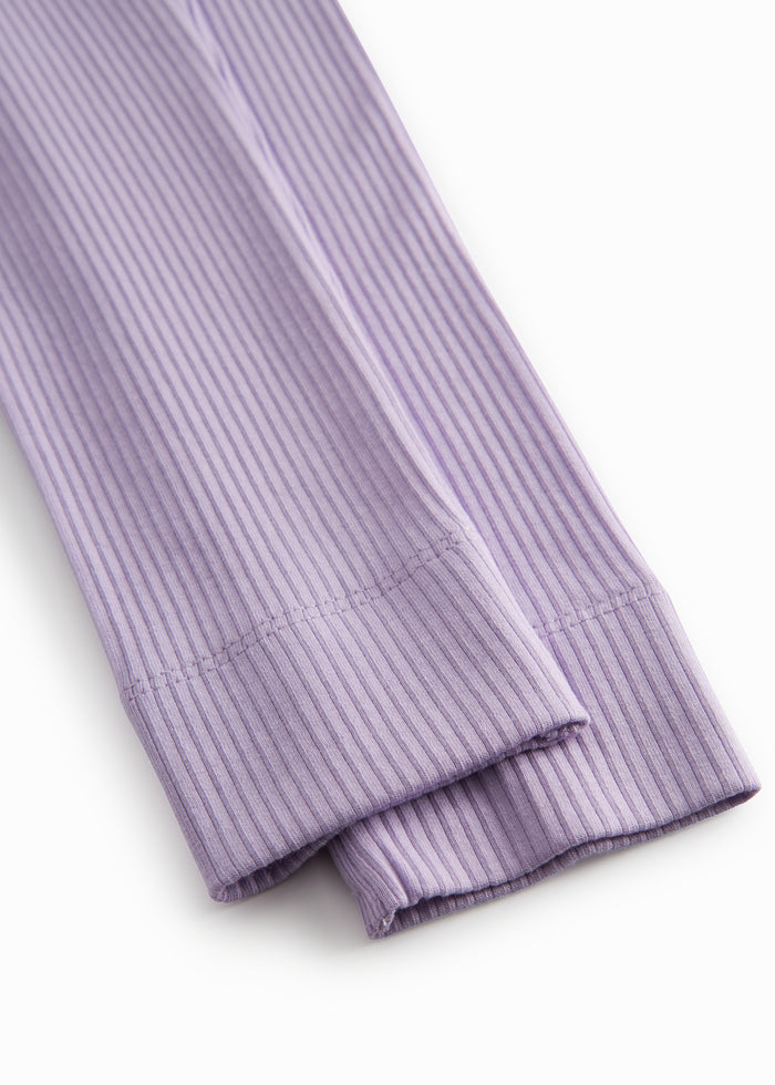 Little ribbed modal leggings for children