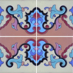 Mexican tile pool border tile