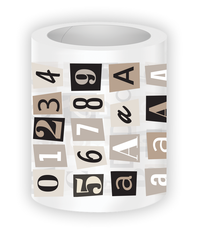 RongRong | Ransom Note Letters Pre-cut PET Tape