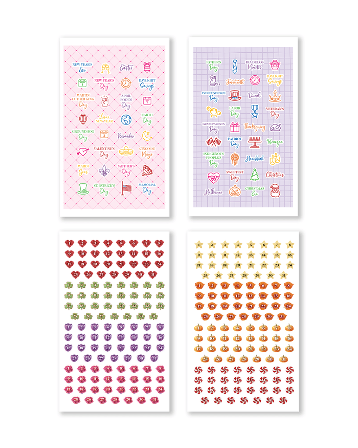 Rongrong | Time To Date Sticker Book - EVERYDAY