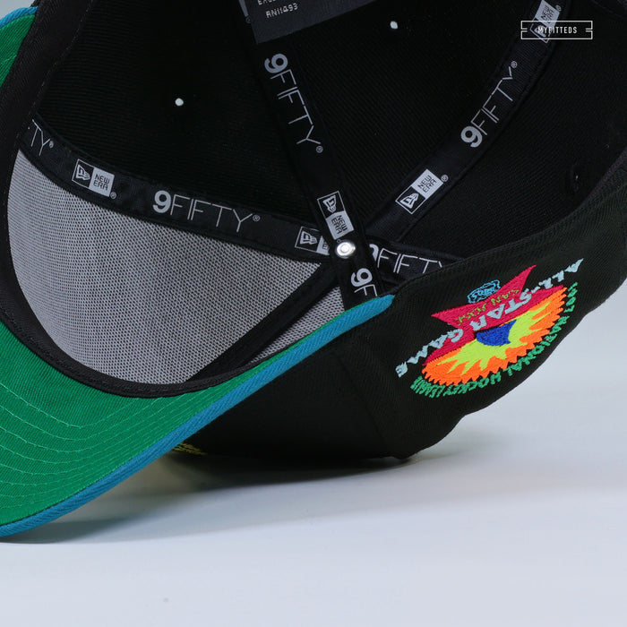 SAN JOSE SHARKS 1997 NHL ALL-STAR GAME JIMBO PHILLIPS ARTIST SERIES NEW ERA 9FIFTY A-FRAME SNAPBACK