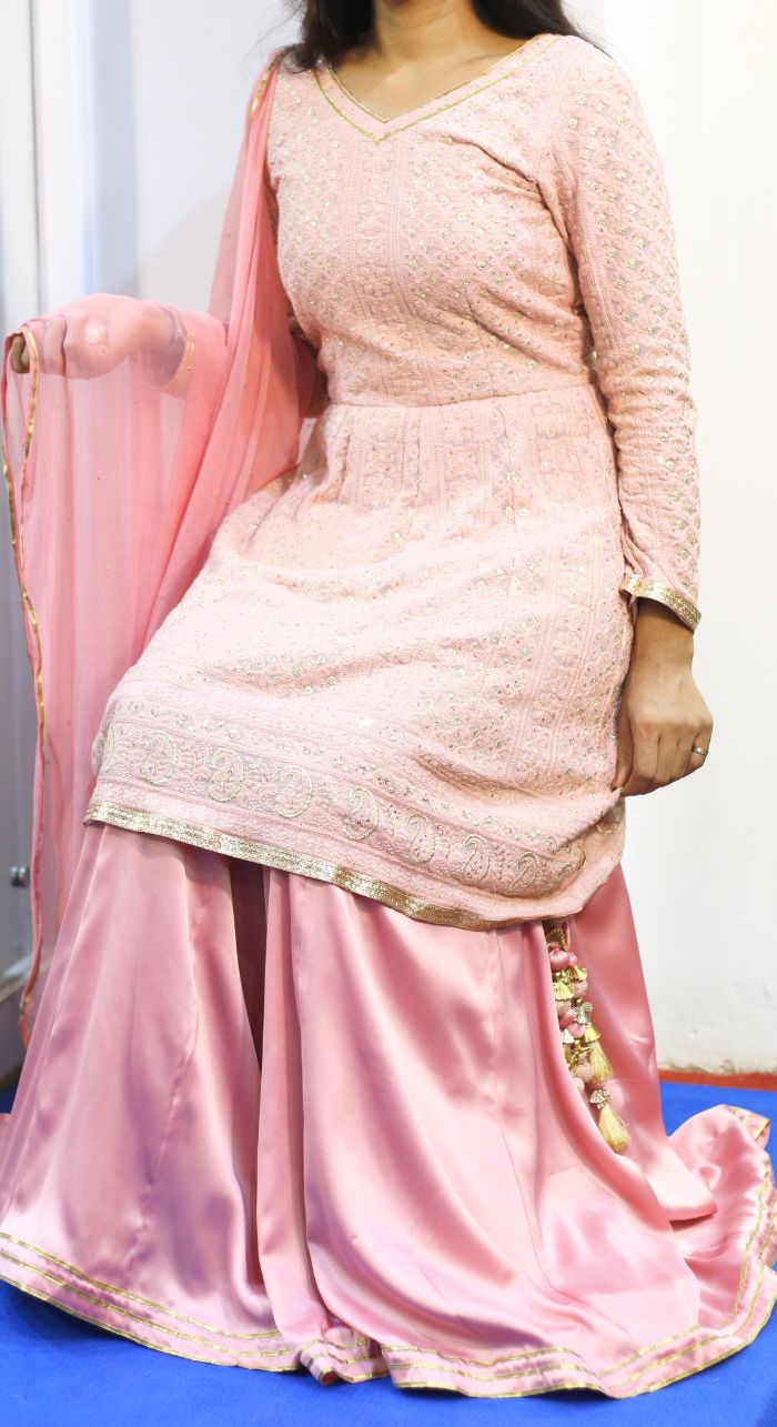 Suit-Set With Lucknowi Work