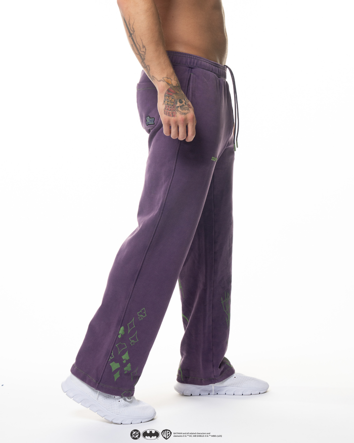 The JOKER Acid Wash Oversized Sweats - Pyschotic Purple