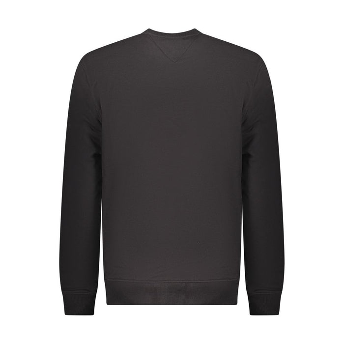 Tommy Hilfiger Black Cotton Men Sweatshirt