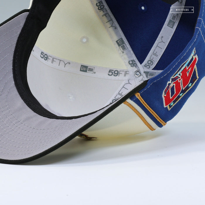 WASHINGTON CAPITALS 40TH & 30TH ANNIVERSARY REVERSE RETRO DIAGONAL BLOCK NEW ERA CAP