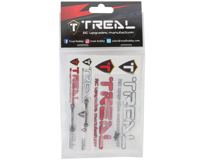 X003AJFLNF Treal Hobby Axial SCX24 Aluminum 4-Link Conversion (Grey) (2) (29.5mm) (Deadbolt/Betty)