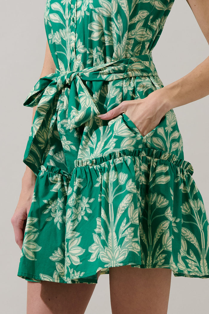 Zady Sleeveless Mini Dress Estela Floral