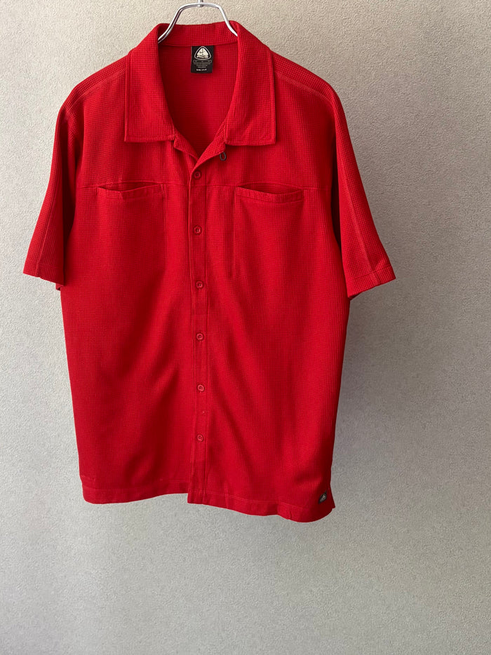 00's NIKE ACG open collar shirt