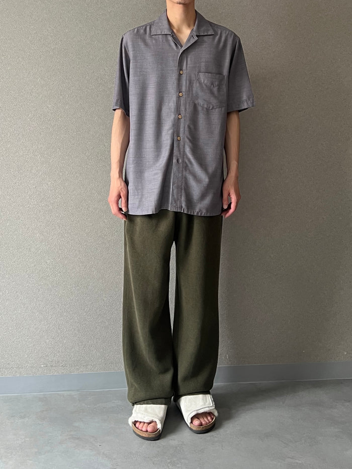 00's Batik Bay rayon open collar shirt
