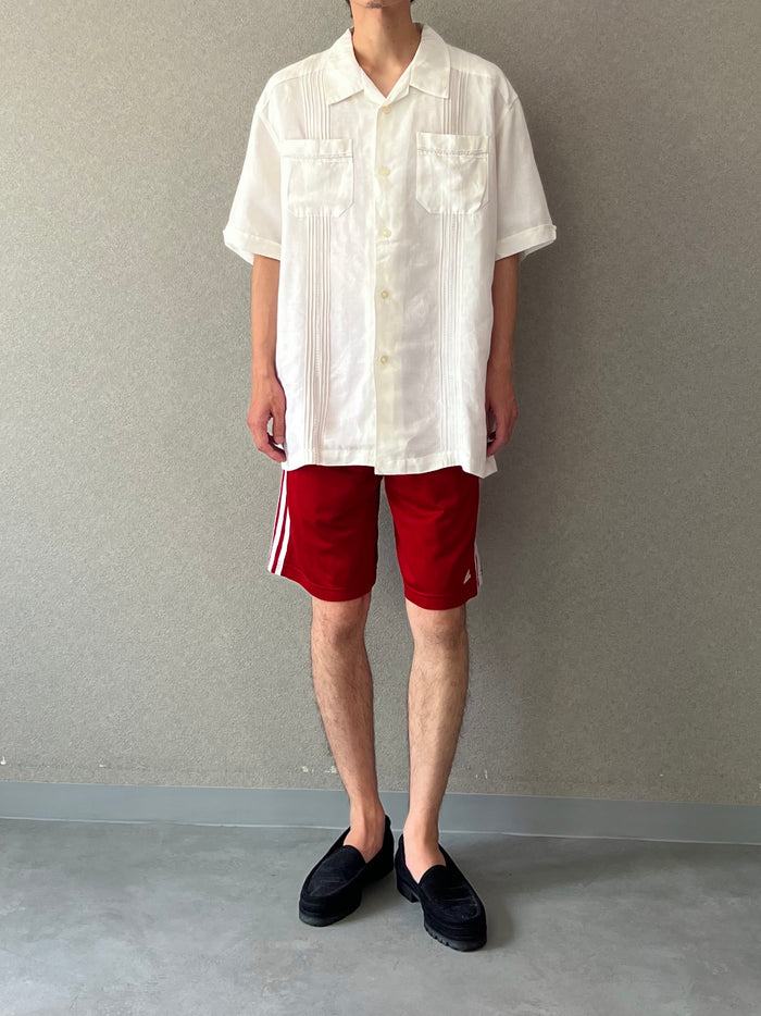 00's CUBAVERA open collar linen shirt