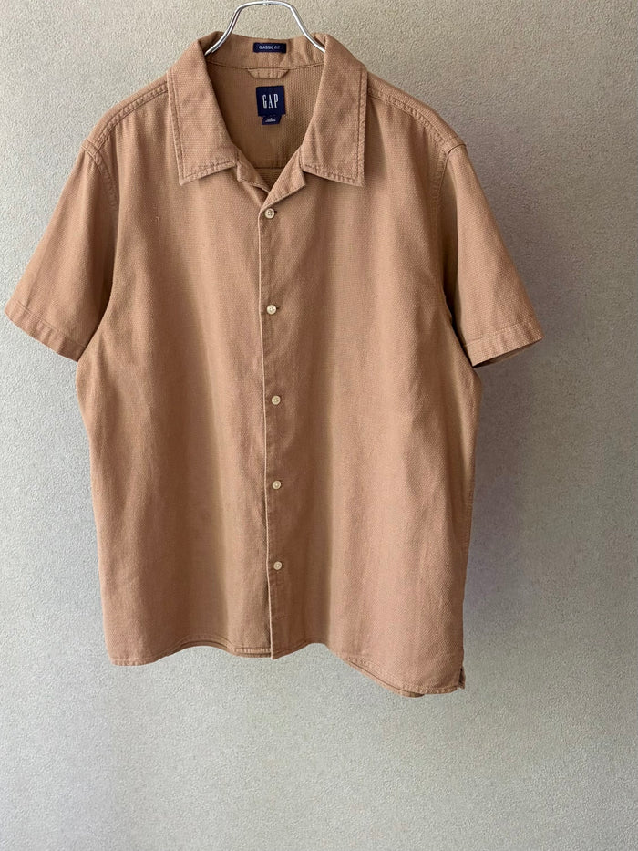00's GAP open collar shirt