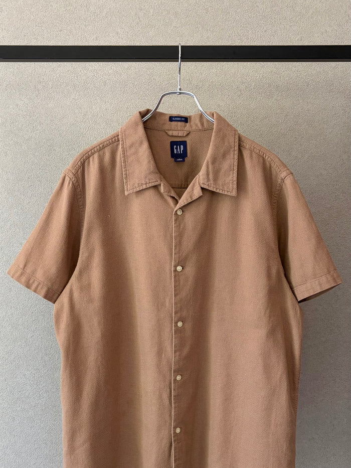 00's GAP open collar shirt
