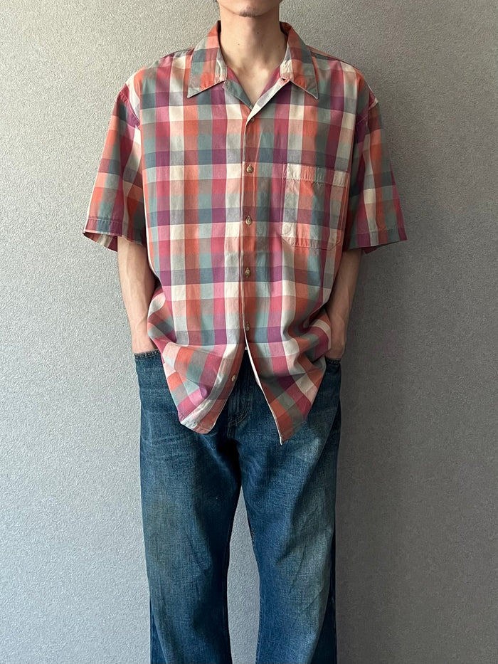 00's PENDLETON open collar shirt