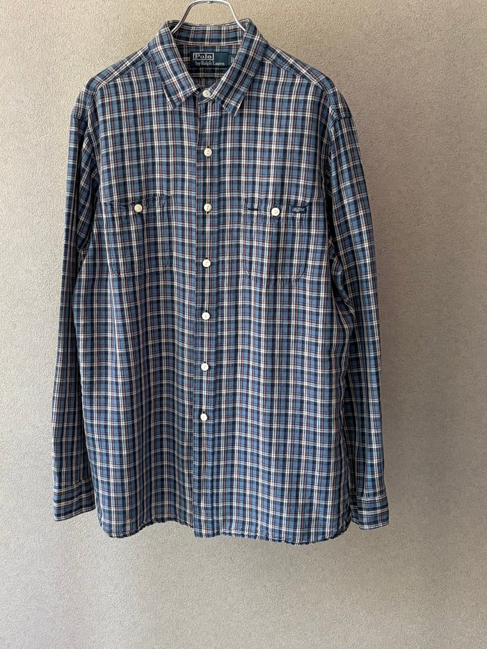 00's Polo Ralph Lauren linen work shirt