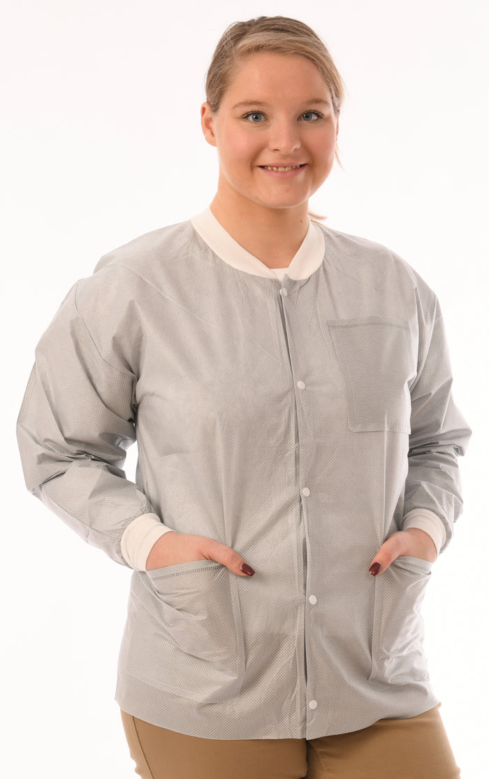 (10/Pack) Valumax Heavy Weight Disposable Lab Jackets - Neutrals