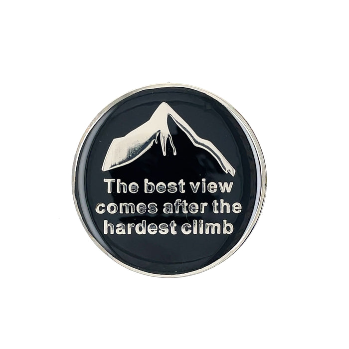 2 Year Mountain Scene Specialty AA Recovery Medallion - Two Year Tri-Plated Chip/Coin/Token