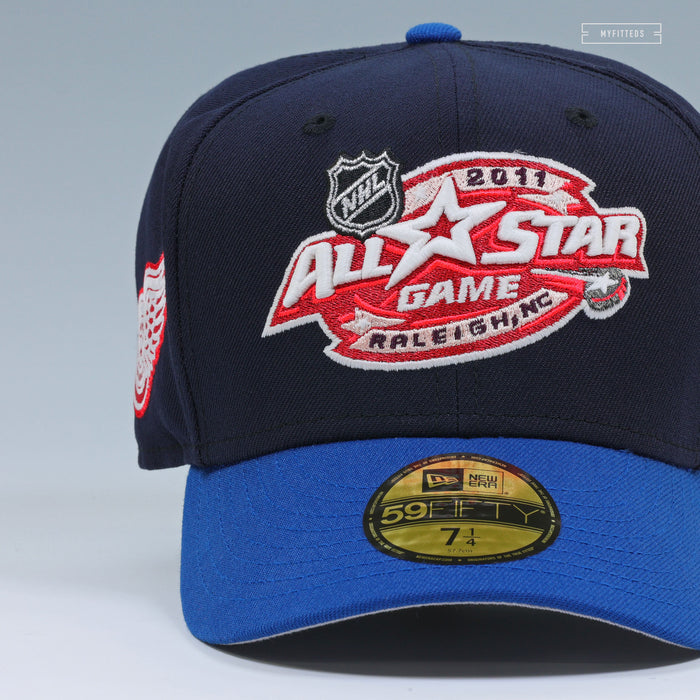 2011 NHL ALL-STAR GAME X DETROIT RED WINGS NICKLAS LIDSTROM JERSEY NEW ERA FITTED CAP