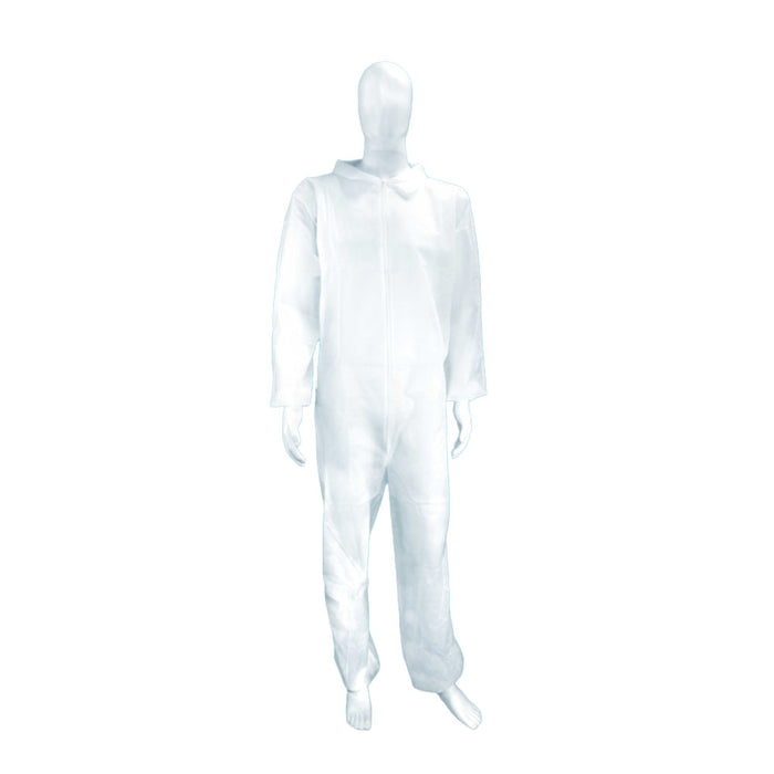 (25/Case) Novus Polypropylene Disposable Coveralls w/ Elastic Wrists & Ankles
