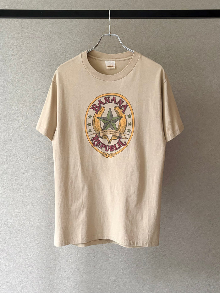 80's BANANA REPUBLIC print t-shirt "Made in USA"