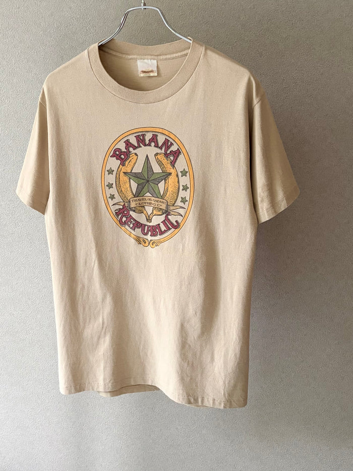 80's BANANA REPUBLIC print t-shirt "Made in USA"