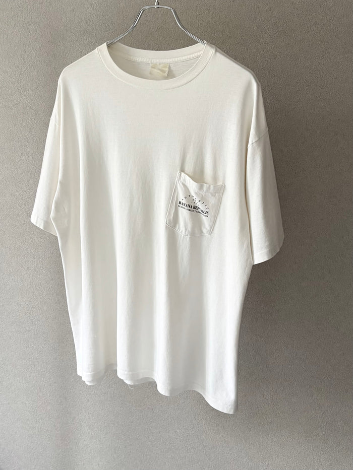 80's〜 BANANA REPUBLIC print t-shirt