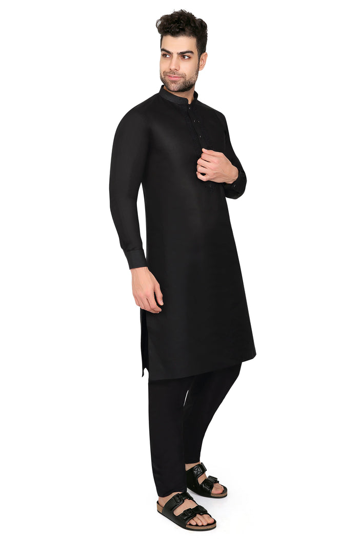 Ahyan Kurta Set Black