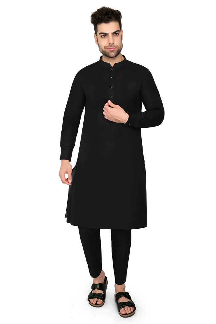 Ahyan Kurta Set Black