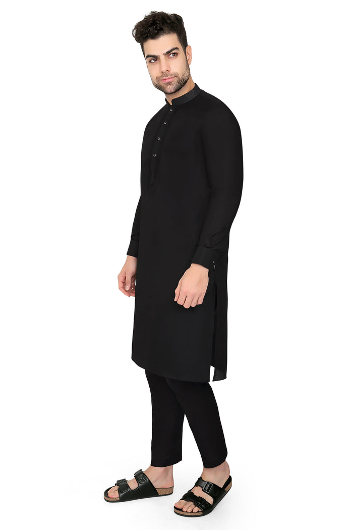 Ahyan Kurta Set Black