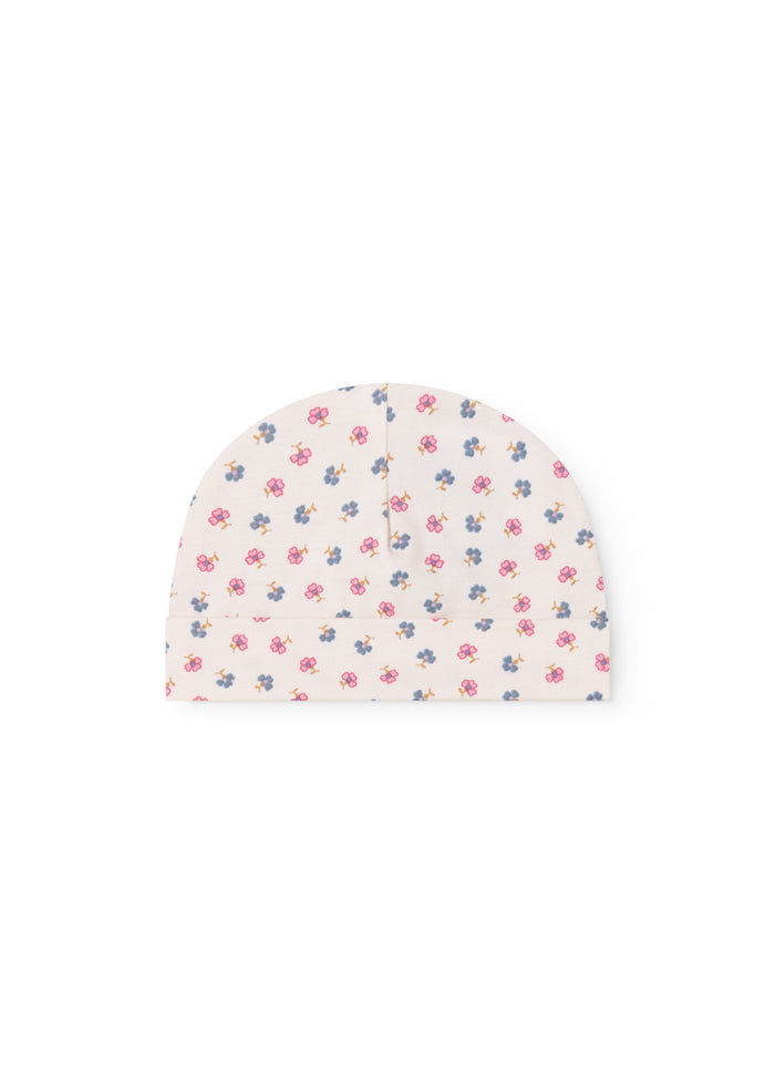 Newborn baby hue with flower pattern