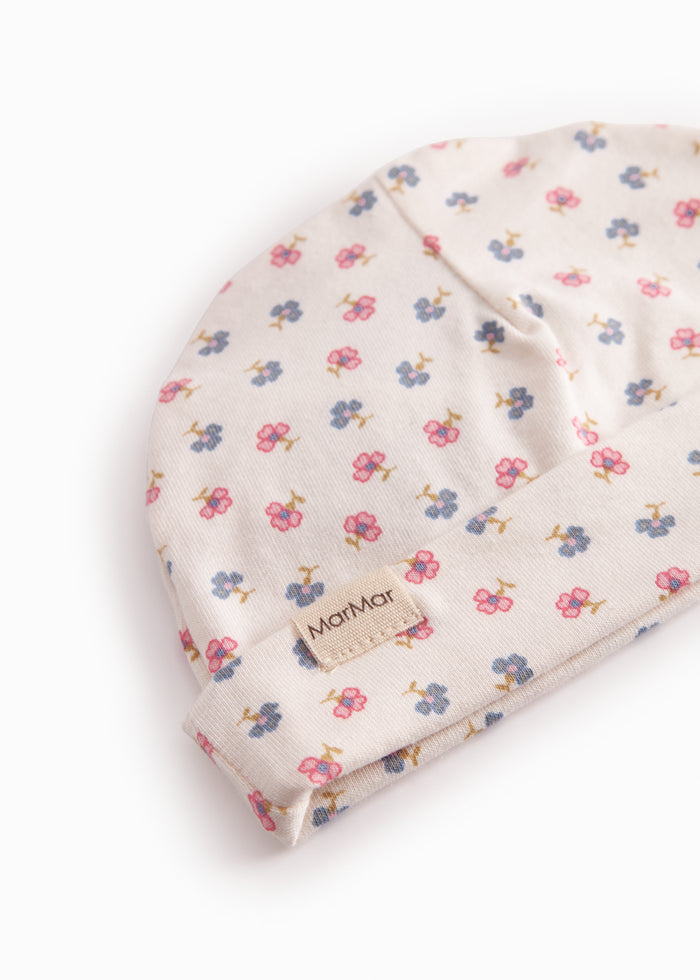 Newborn baby hue with flower pattern