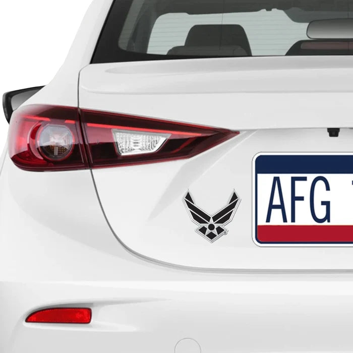 Air Force Wings Chrome Emblem