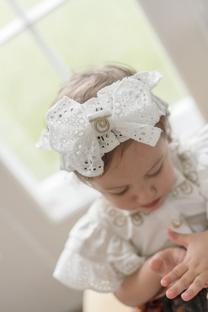 Alexis White Lace Hair Sash - Petite Maison Kids