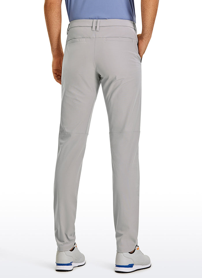 CRZ YOGA Man's All-Day Comfy Quick Dry Pocket Golf Pant 36” Gull Gray