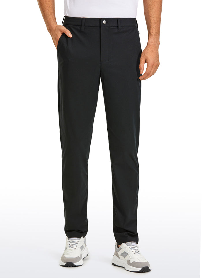 CRZ YOGA Man's All-Day Comfy Quick Dry Pocket Golf Pant 36” Black