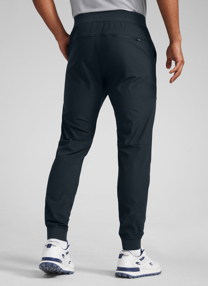 CRZ YOGA Men All Day Comfy Slim-Fit Golf Joggers 32'' with Pockets True Navy