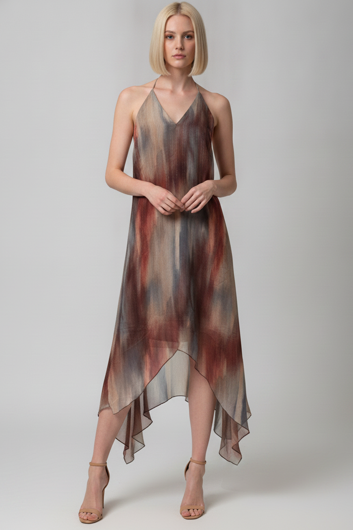 Amber Dusk Watercolor Dress